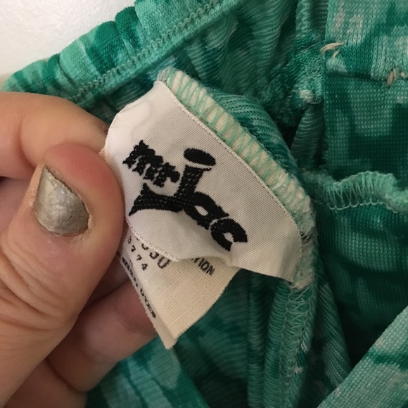 Green patterned vintage maxi dress - Picture 6 of 7